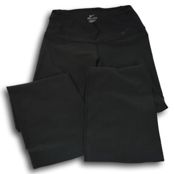 Nike Black Dri-Fit Crop Pants S - Picture 1 of 3